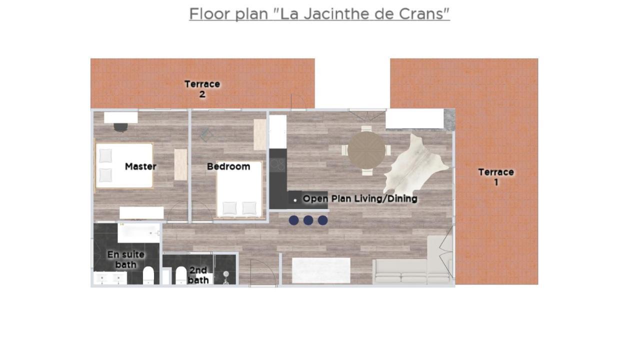 La Jacinthe De Crans Crans-Montana Exterior foto